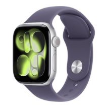 APPLE Watch Series 11 - 42 mm Silver Aluminium Case with Purple Fog Sport Band, M/L