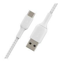 BELKIN Braided USB Type-C to USB Type-A Cable - 3 m, White