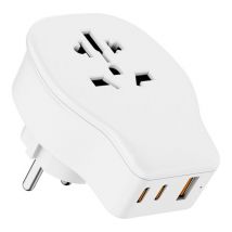 MAPLIN USB World Travel Plug Adapter