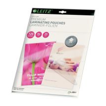 LEITZ iLAM 74820000 125 Micron A4 Laminating Pouches - Pack of 25