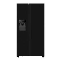 HISENSE PureFlat RS694N4TBE American-Style Fridge Freezer - Black