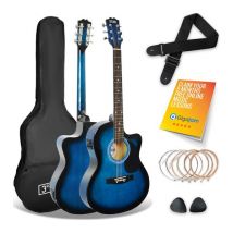 3RD AVENUE Full Size 4/4 Cutaway Electro-Acoustic Guitar Pack - Blueburst