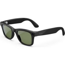 RAY-BAN Meta Wayfarer (Gen 2) Glasses - Shiny Black with Green Lenses