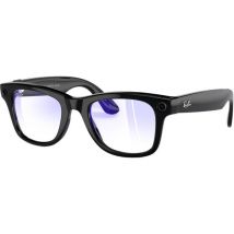 RAY-BAN Meta Wayfarer Glasses - Shiny Black, Clear