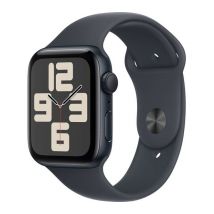 APPLE Watch SE - 44 mm Midnight Aluminium Case with Midnight Sport Band, M/L