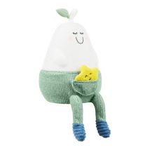 BADABULLE Bertille Pear-shaped Silicone Nightlight - Green & White