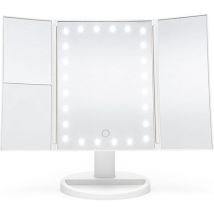RIO 24 LED Touch Dimmable 3-way Make-up Mirror - White