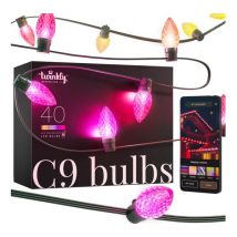 TWINKLY C9 Pine Cone Generation II Smart 40 RGB LED String Lights - 12.2 m