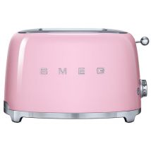 SMEG TSF01PKUK 2-Slice Toaster - Pink