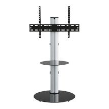 AVF Eno FSL600ENSB 600 mm TV Stand with Bracket - Silver & Black