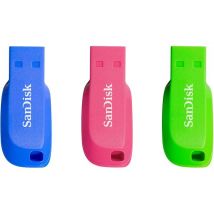 SANDISK Cruzer Blade USB 2.0 Memory Stick - 32 GB, Pack of 3