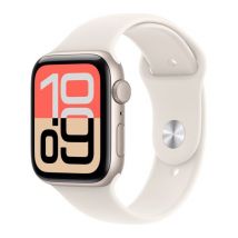 APPLE Watch SE 3 - 44 mm Starlight Aluminium Case with Starlight Sport Band, S/M