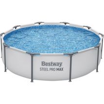 BESTWAY Steel Pro Max BW56408GB-21 Round Swimming Pool - Grey