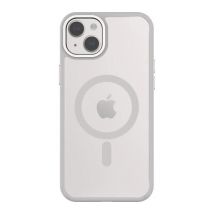 QDOS HYBRID SOFT + SNAP MagSafe iPhone 15 Plus Case - Clear & Grey