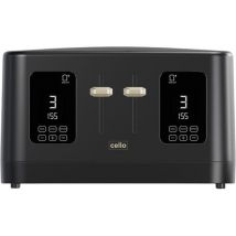 CELLO TR186-BK 4-Slice Toaster - Black