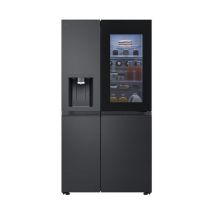 LG InstaView GSXE90EVDD American-Style Smart Fridge Freezer - Essence Black Steel