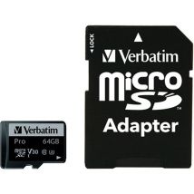 VERBATIM Pro High Performance Class 10 microSDXC Memory Card - 64 GB