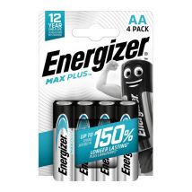 ENERGIZER Max Plus AA Alkaline Batteries - Pack of 4
