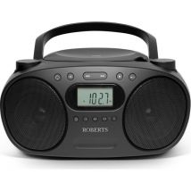 ROBERTS Zoombox FM Portable FM/AM Boombox - Black