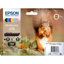 EPSON 378 Squirrel 6-colour Ink Cartridges - Multipack