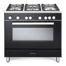 KENWOOD CK307G 90 cm Gas Range Cooker - Black & Chrome