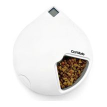 CLOSER PETS Cat Mate C500 Five-Meal Automatic Pet Feeder - White