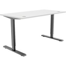 PIRANHA E-BASE 120 Gaming Desk - Black & White