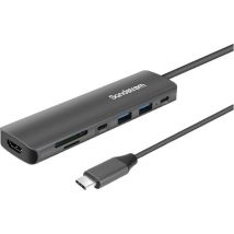 SANDSTROM S7IN1CA25 7-port USB Type-C Connection Hub