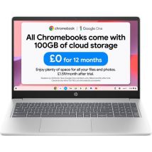 HP 15a-nb0503sa 15.6" Chromebook - Intel® N100, 128 GB UFS, Silver