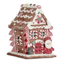SMART GARDEN Gingerbread Santa CandyCane Cottage - 13 cm