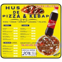 GITGUD Pizzakebab Gaming Mouse Mat - Multicolour, Large