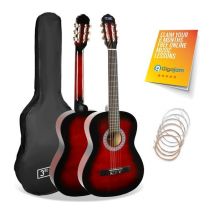 3RD AVENUE 3/4 Size Classical Guitar Bundle - Redburst