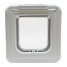CLOSER PETS Elite Microchip Cat Flap with Timer Control - White