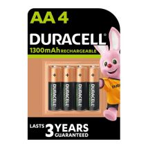 DURACELL AA NiMH Rechargeable Batteries - Pack of 4