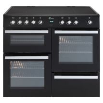 FLAVEL Milano 100 MLN10CRK Electric Range Cooker - Black & Chrome