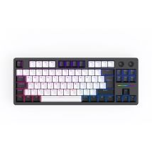 QPAD Loop TKL Model 3 Gasket Mechanical Gaming Keyboard - Black & White