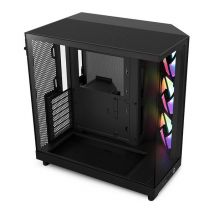 NZXT H6 FLOW RGB ATX Mid-Tower PC Case - Black