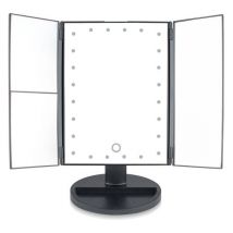 RIO 24 LED Touch Dimmable 3-way Make-up Mirror - Black