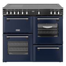STOVES Richmond Deluxe 100Ei Electric Induction Range Cooker - Midnight Blue & Chrome