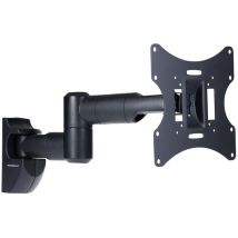 PROPERAV Swing Arm Full Motion 23-43" TV Bracket - Black