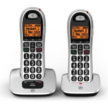 BT 4000 Cordless Phone - Twin Handsets, Silver & Black