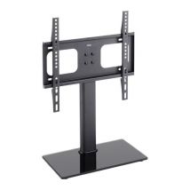 TTAP TT44F 430 mm TV Stand with Bracket for up to 55" TVs - Black Glass