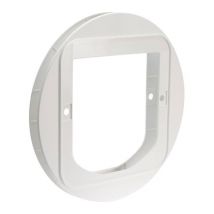 SUREFLAP Cat Flap Mounting Adapter - White