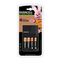 DURACELL CEF14 4-Battery Charger with Batteries