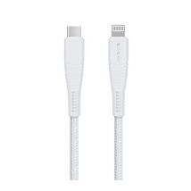 SILVERLABEL Braided USB Type-C to Lightning Cable - 3 m, White