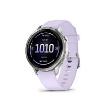 GARMIN Venu 4 Smart Watch - Silver with Periwinkle Silicone Band, 41 mm
