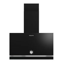 HOTPOINT PHVP62FLMK Chimney Cooker Hood - Black