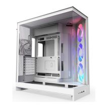NZXT H9 FLOW RGB ATX Mid-Tower PC Case - White