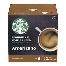 STARBUCKS Dolce Gusto House Blend Americano Coffee Pods - Pack of 12