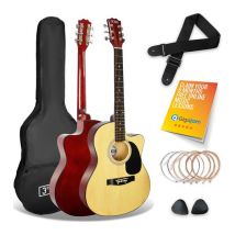 3RD AVENUE Full Size 4/4 Cutaway Acoustic Guitar Bundle - Natural